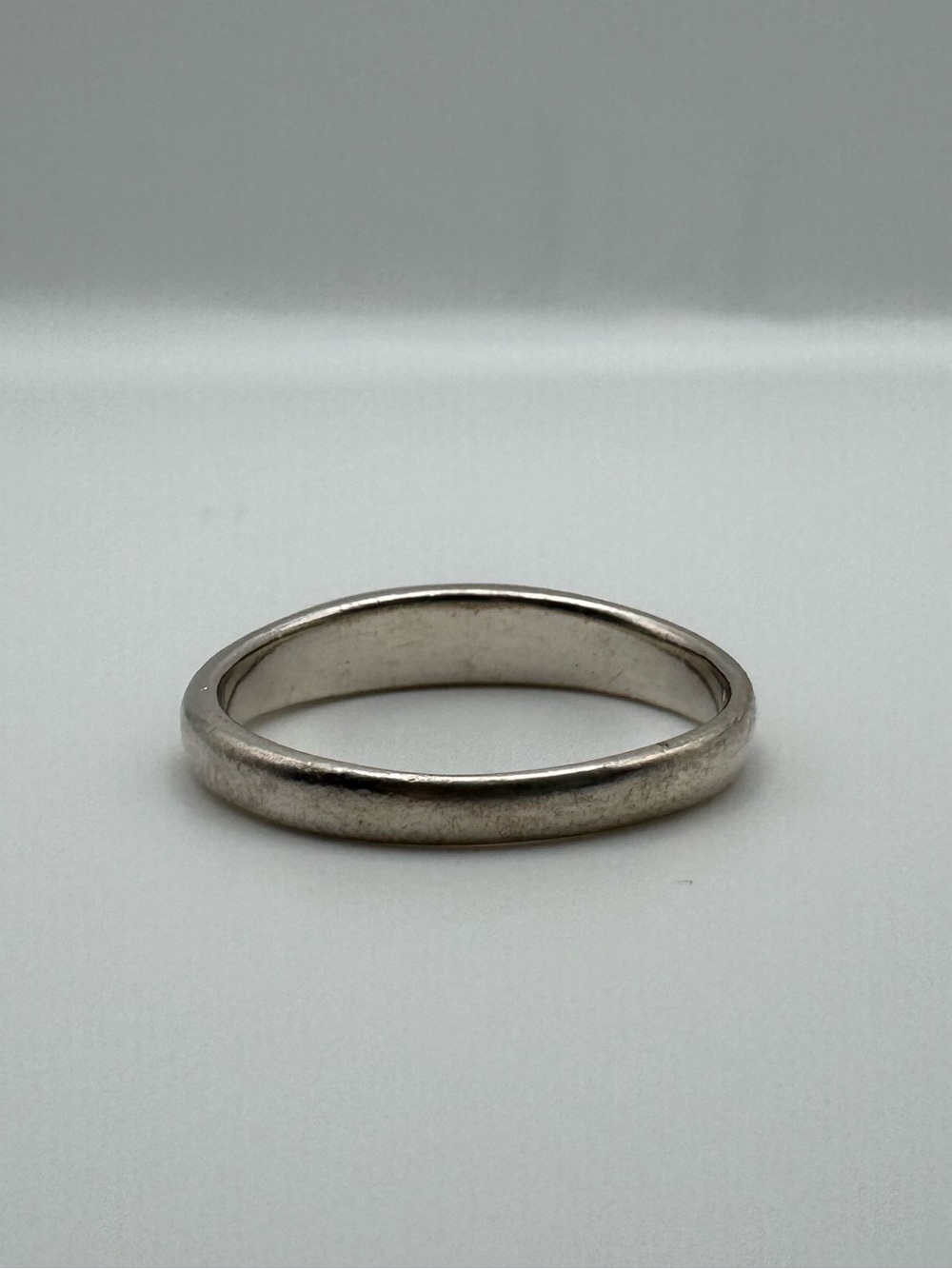Sterling Silver 925 Black Inlay Ring Sz 9 - Picture 3 of 5